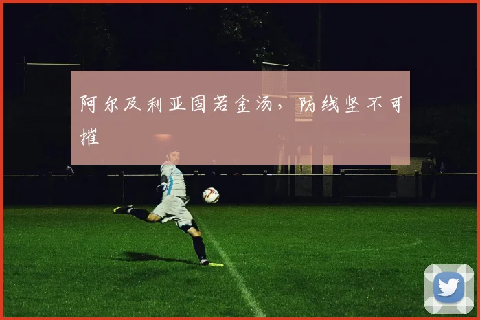 阿尔及利亚固若金汤，防线坚不可摧